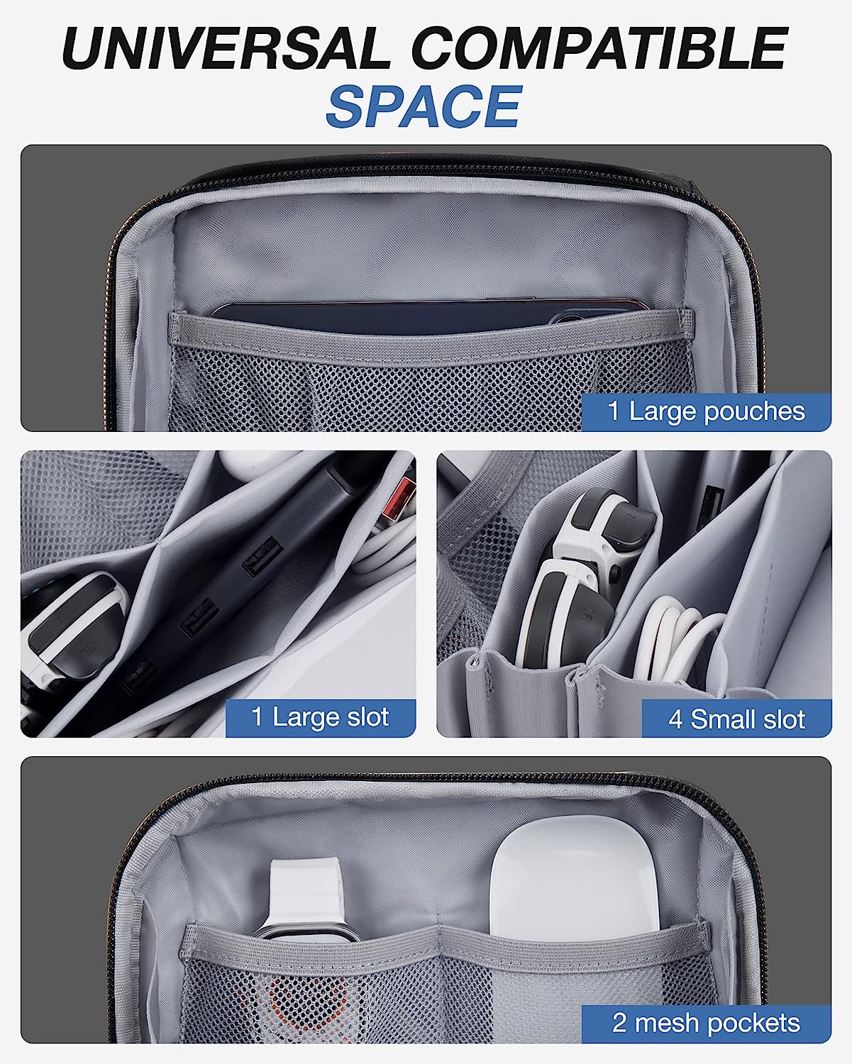 Bolso Organizador De Electrónica Gran Capacidad