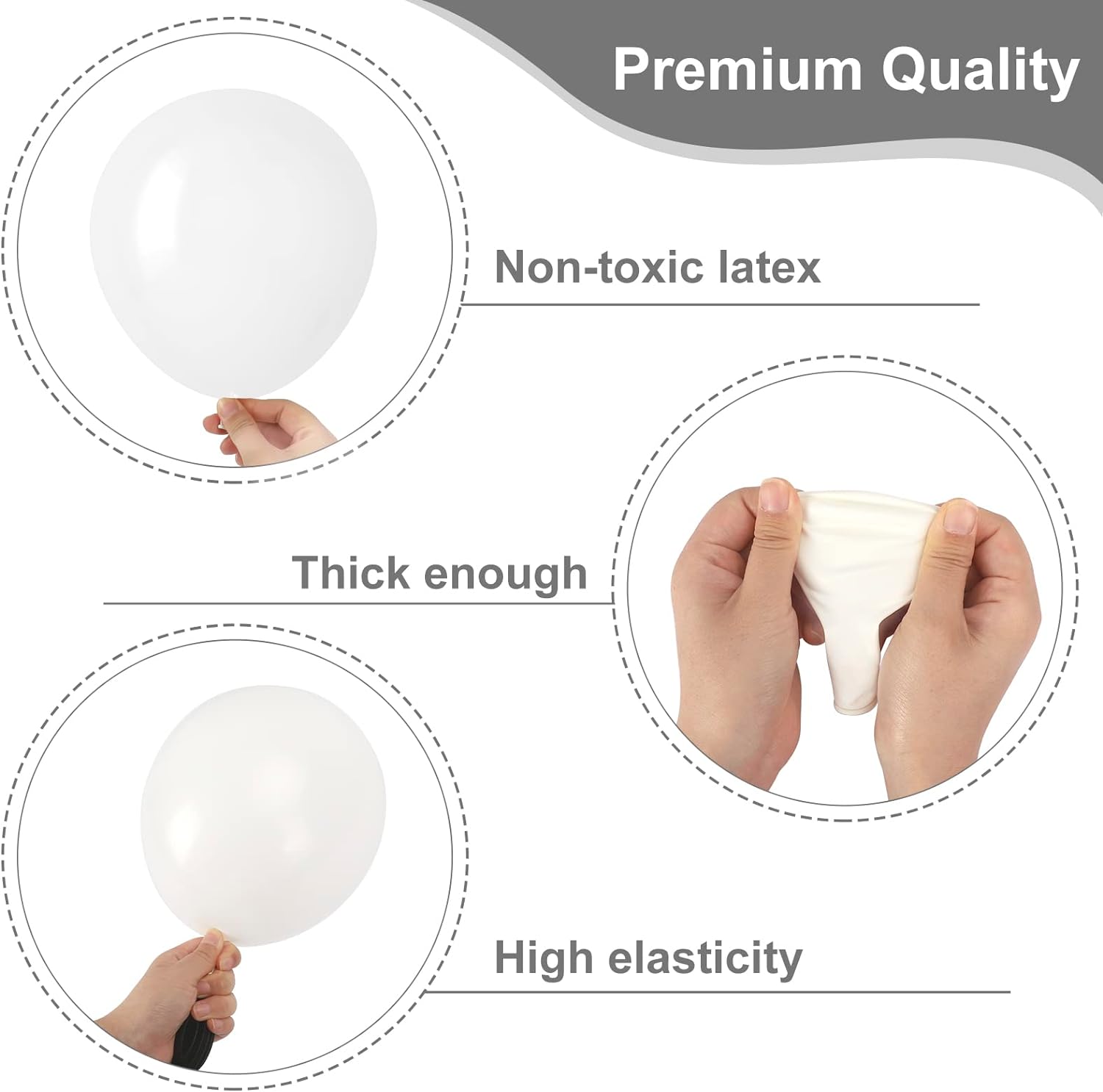 Arco Globos lisos De Diferentes Tamaños X105