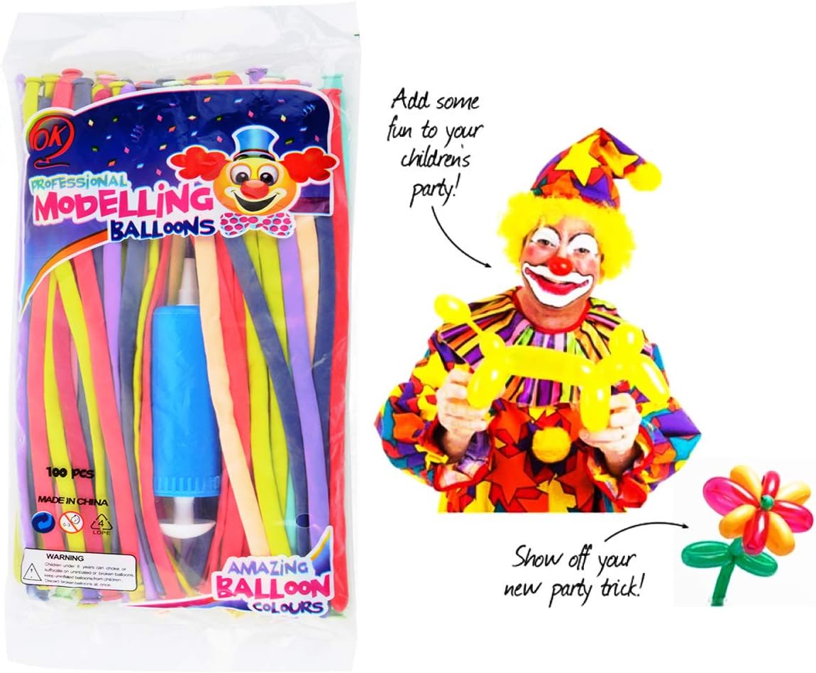 Globos De Látex Largos Mágicos Con Bomba