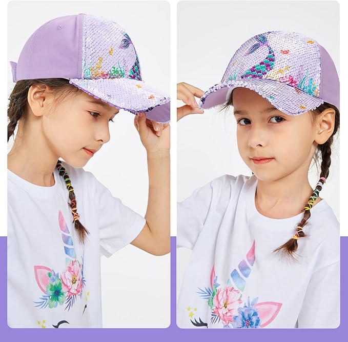 Gorra Para Sol Infantil De Unicornos O Sirenas