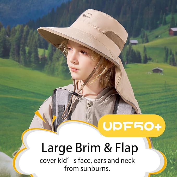 Sombrero De Sol Para Niños Protección Solar 50+