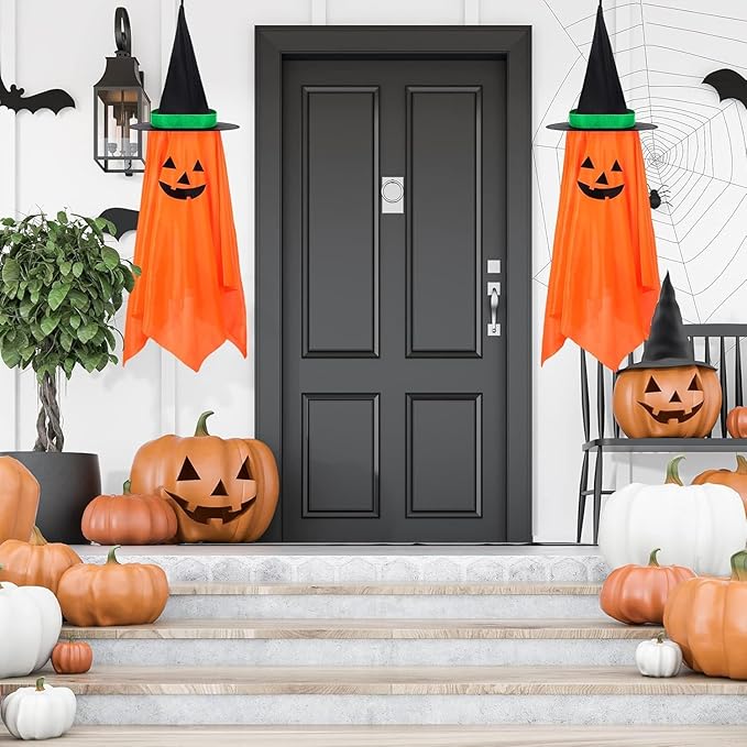 Decoración Halloween Set X2 Calabazas Colgantes