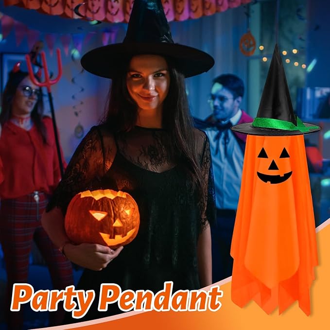 Decoración Halloween Set X2 Calabazas Colgantes