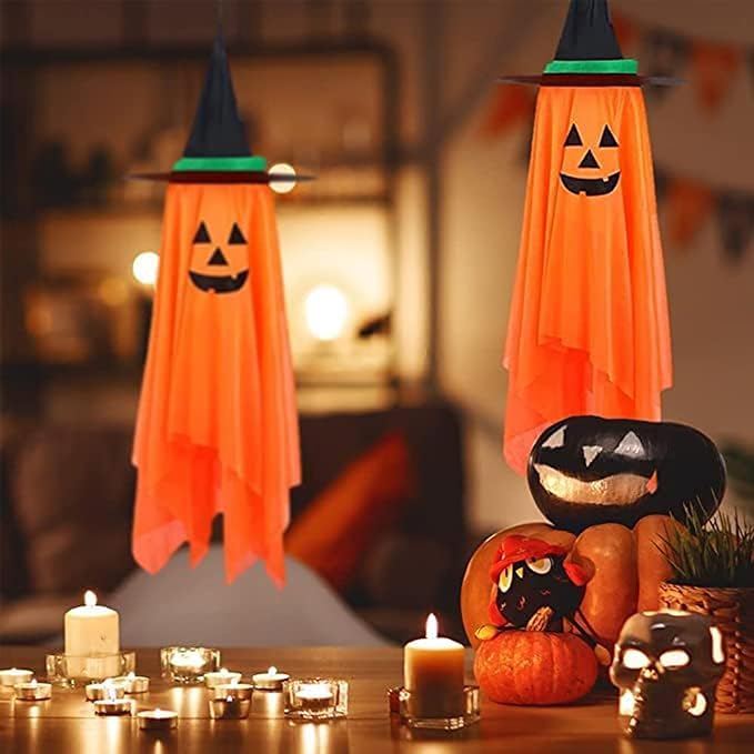 Decoración Halloween Set X2 Calabazas Colgantes