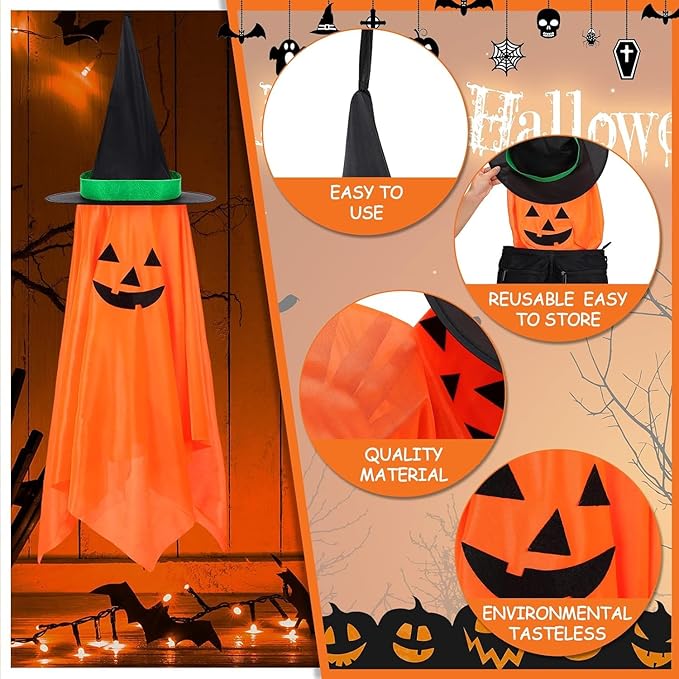 Decoración Halloween Set X2 Calabazas Colgantes