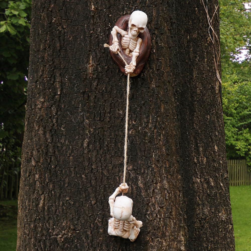 Esqueletos Trepadores De Árboles Deco Halloween