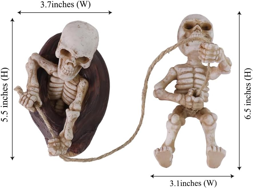 Esqueletos Trepadores De Árboles Deco Halloween