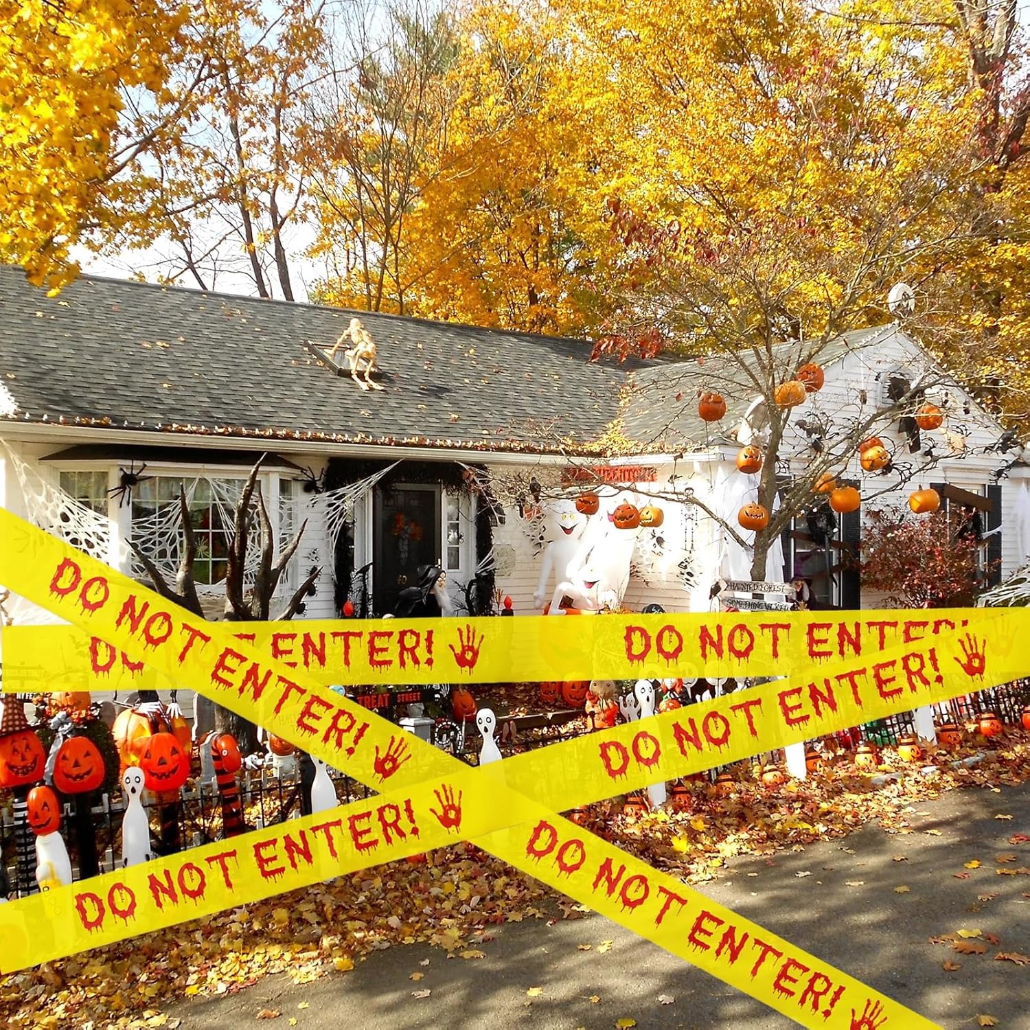 Cinta De Precaución Para Deco Terror Halloween