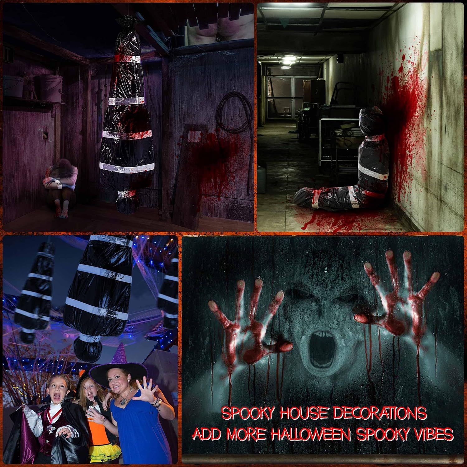 Deco Halloween Cadaver Víctima De 1.5 M De Alto