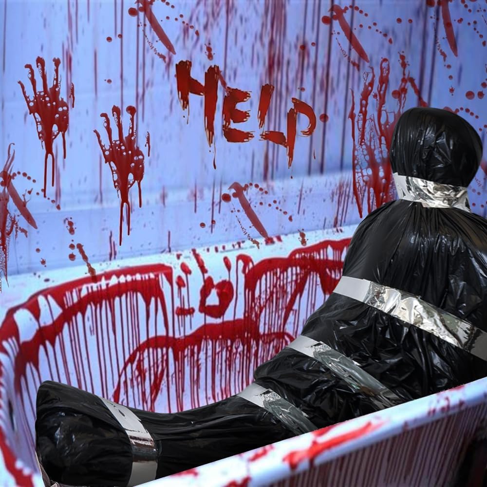 Deco Halloween Cadaver Víctima De 1.5 M De Alto