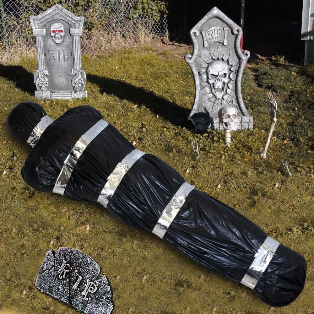 Deco Halloween Cadaver Víctima De 1.5 M De Alto