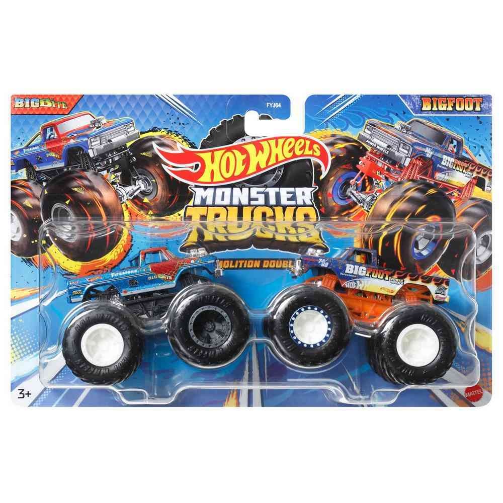 Hot Wheels Monster Trucks x2 varios diseños Teletiendauy