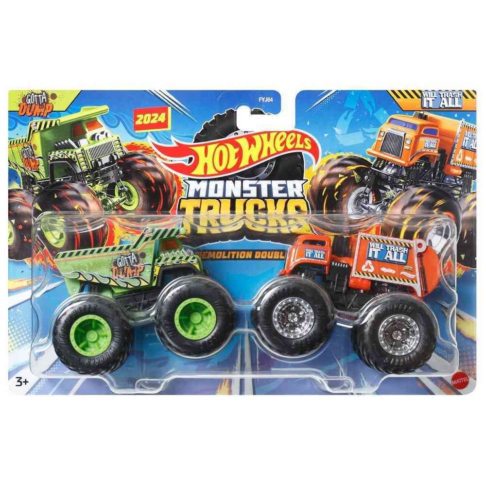 Hot Wheels Monster Trucks x2 varios diseños Teletiendauy