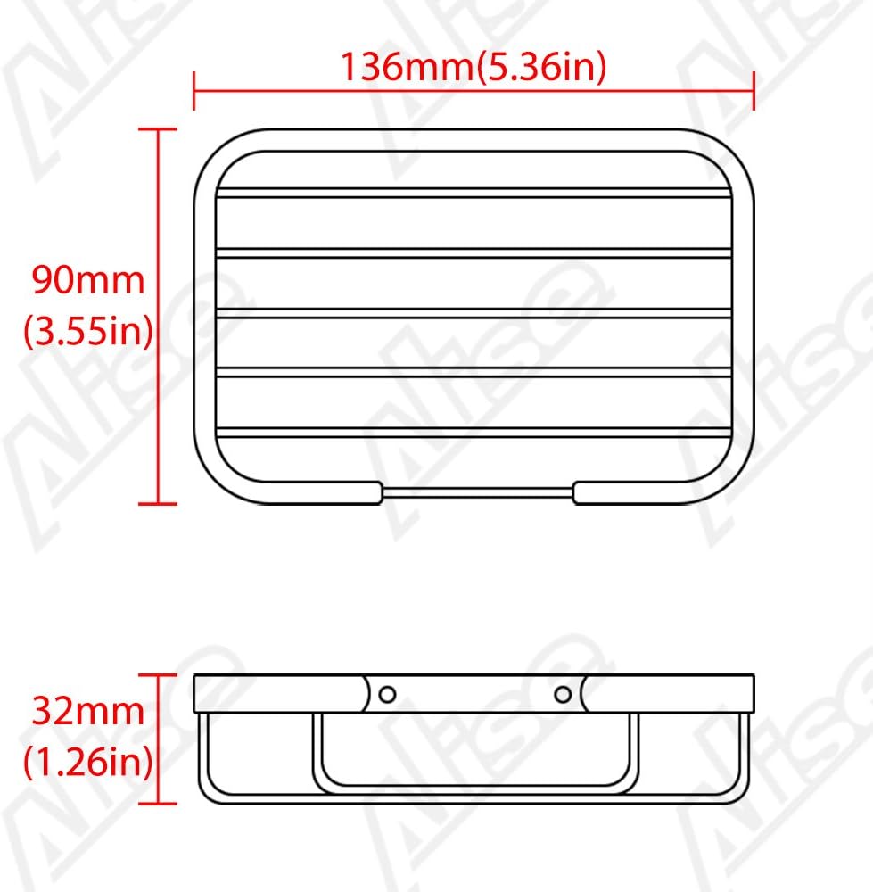 Jabonera Con Soporte De Pared Acero Inoxidable