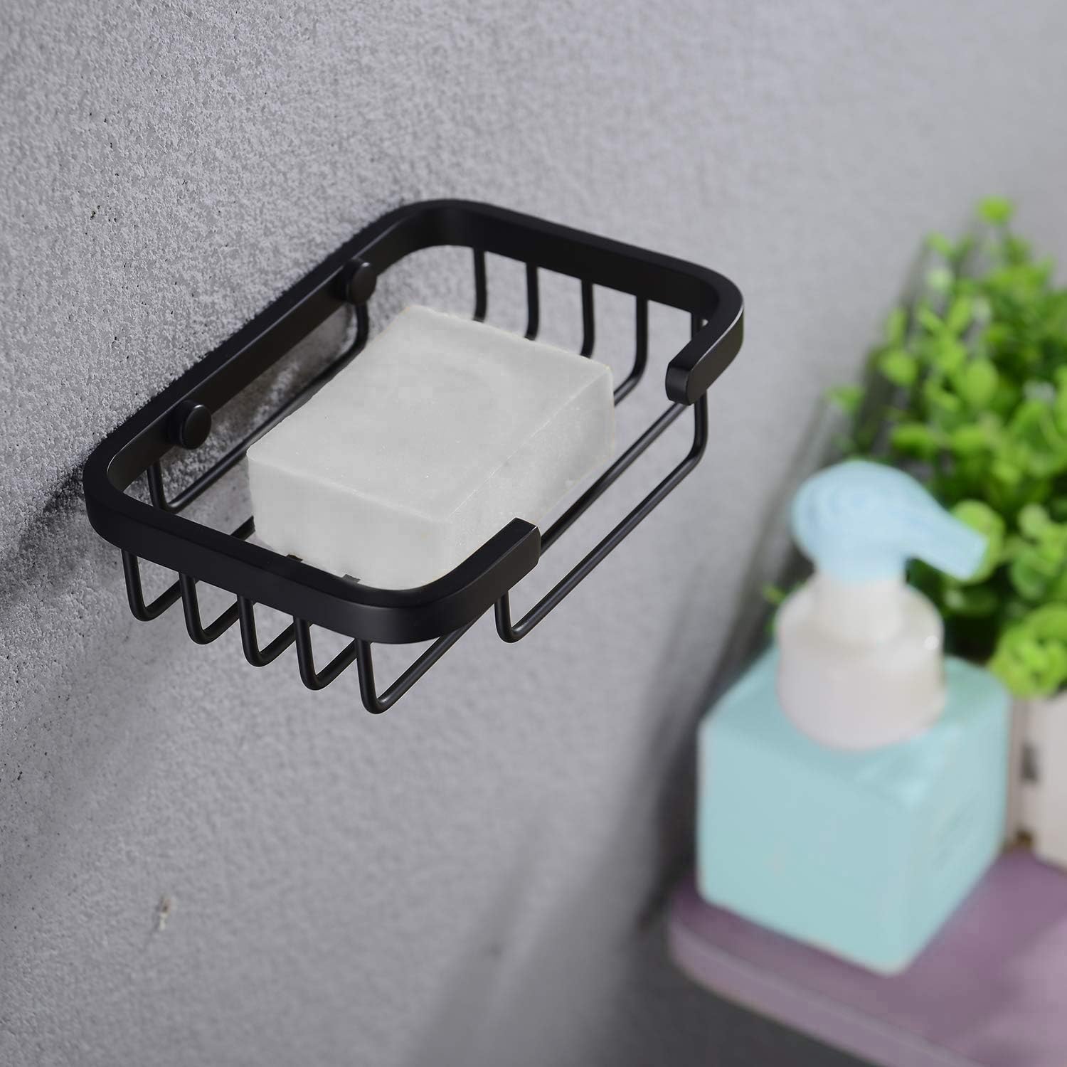 Jabonera Con Soporte De Pared Acero Inoxidable