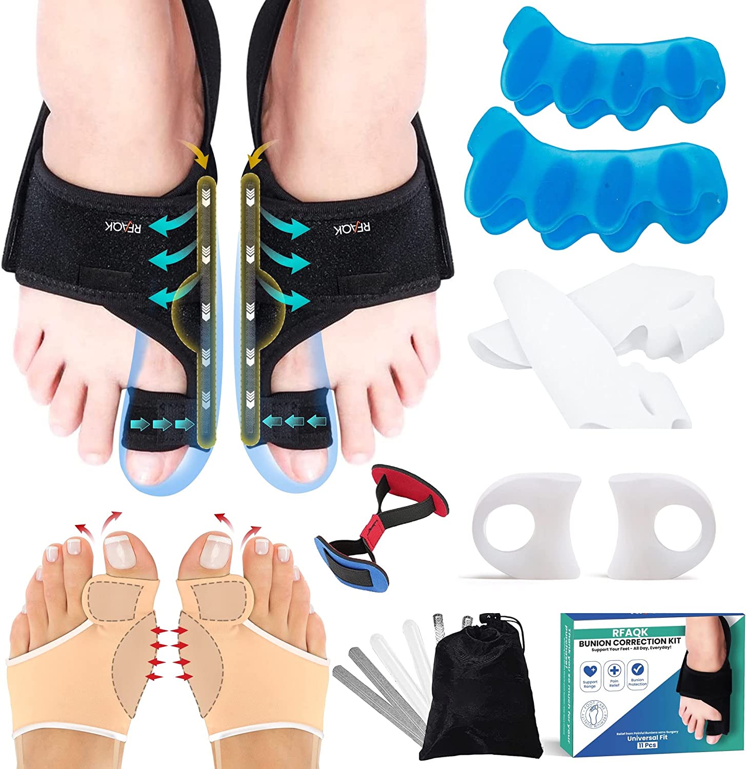 Corrector De Juanetes Ortopédico Separador de Dedos