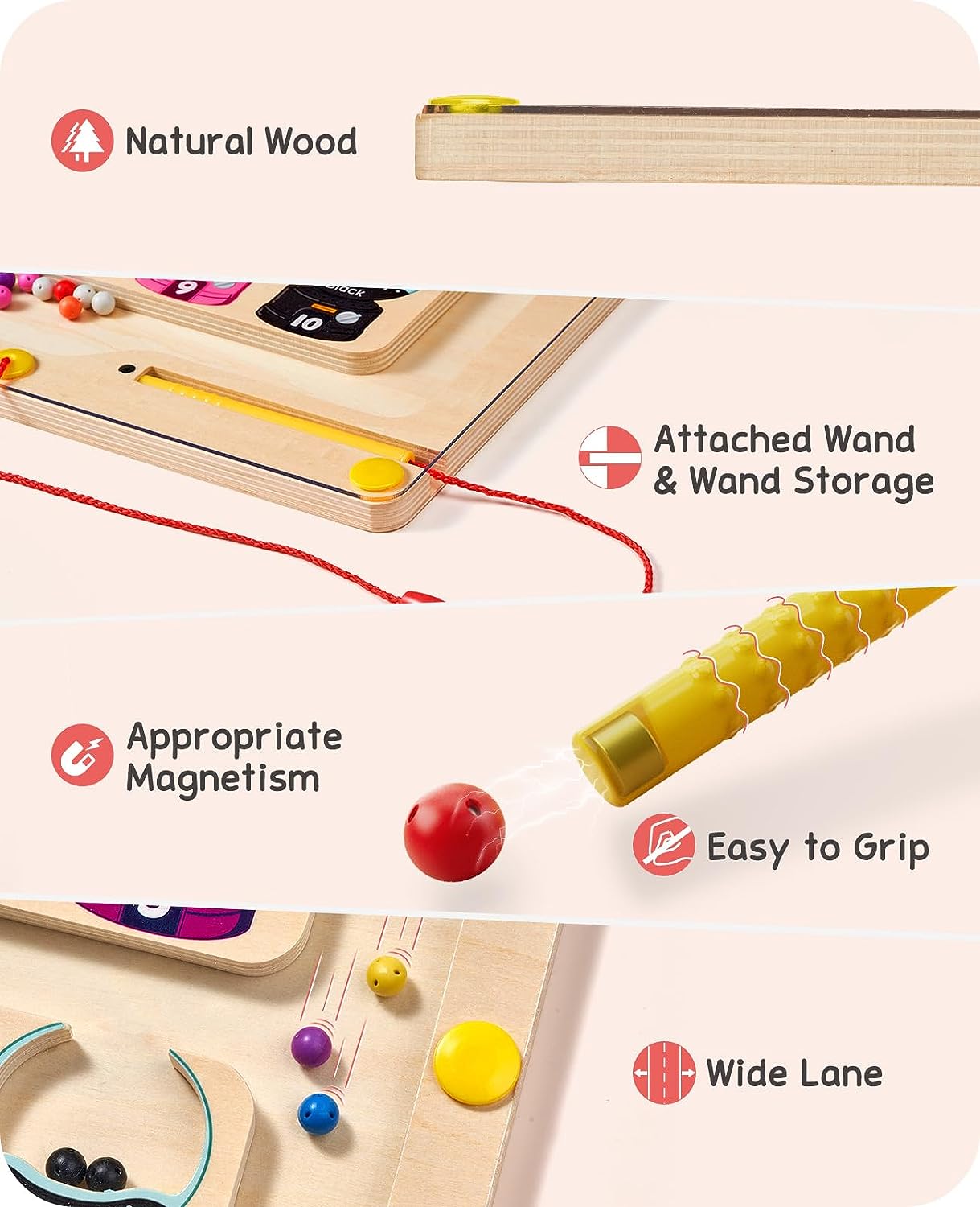 Laberinto Magnético Colores Y Números Montessori