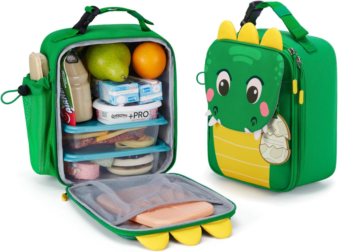 Lonchera Dinosaurio Con Soporte Para Botella