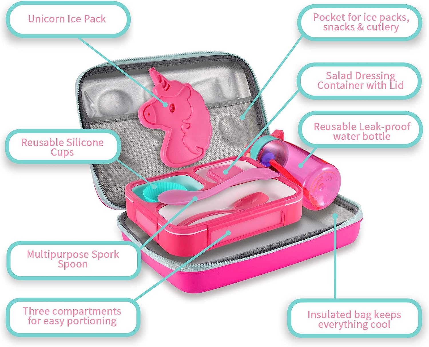 Lonchera 3d Infantil Varios Diseños Completa