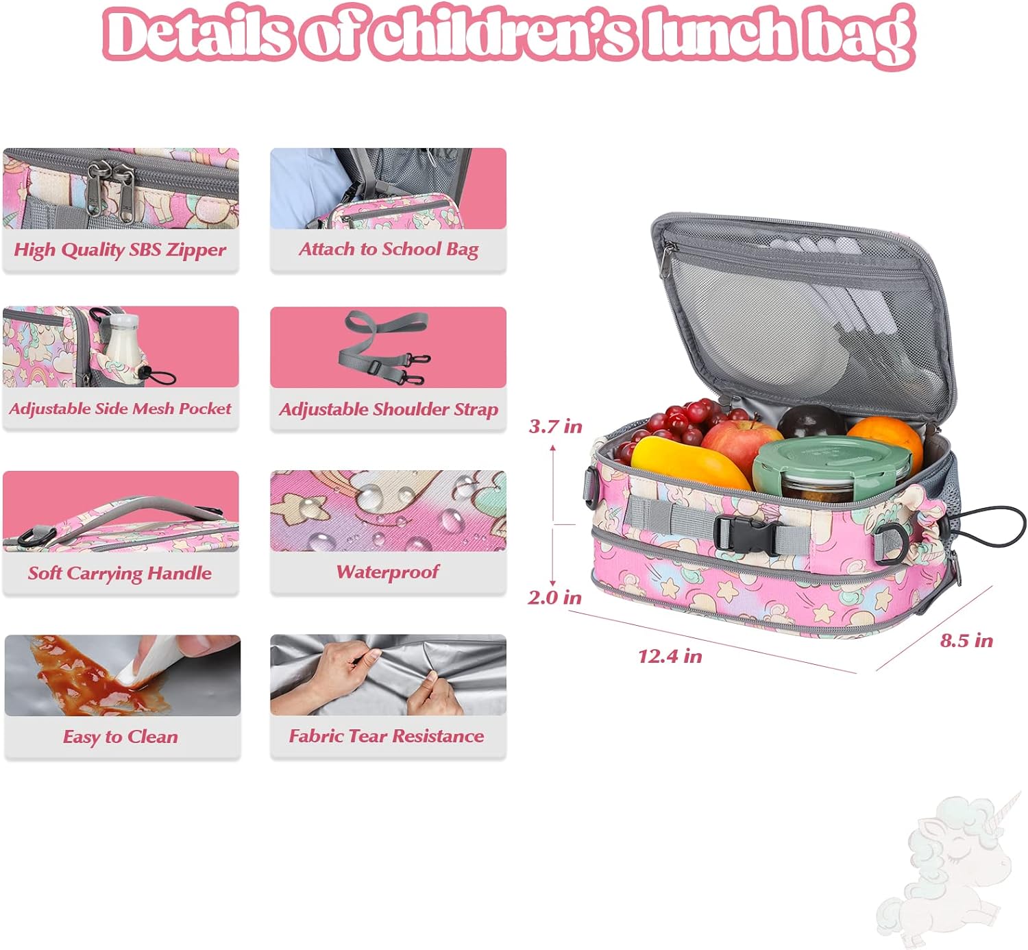 Lonchera Expandible Infantil Aislada 9 Litros