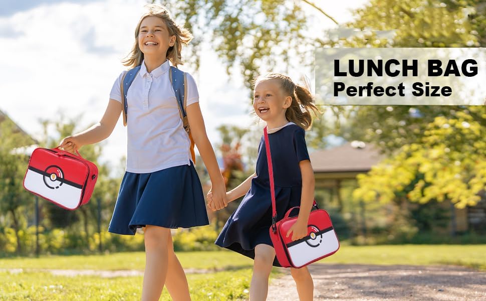 Lonchera Térmica Pokemon Impermeable Con Correa