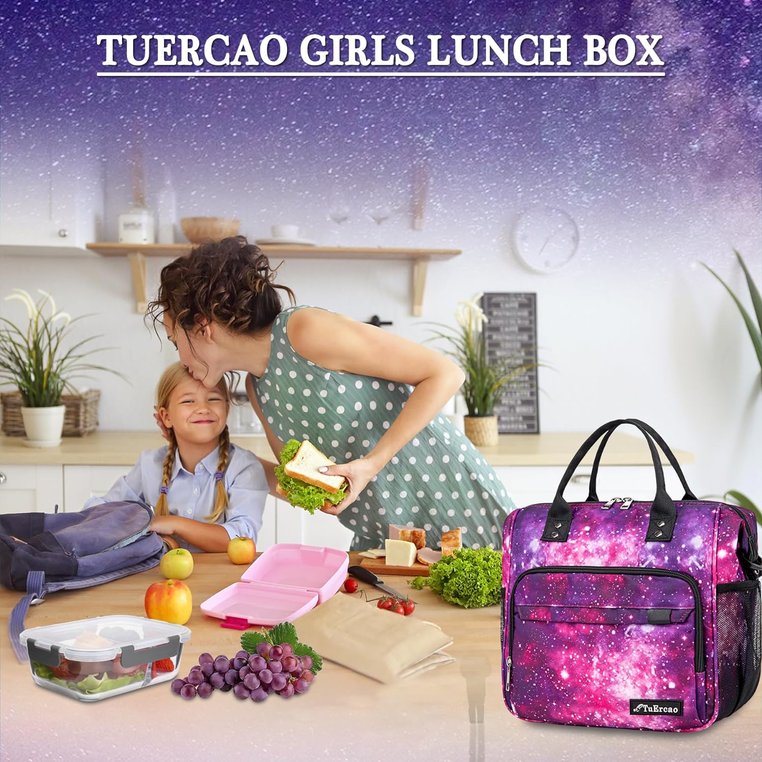 Lunchera Infantil Correa Ajustable Unicornio