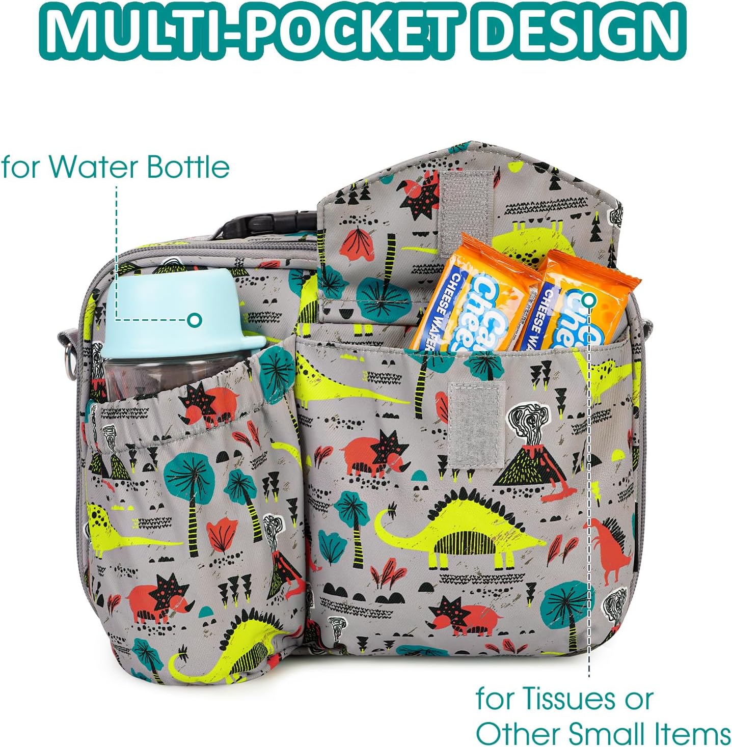 Lonchera Expandible unicornio o dinosaurio Aislamiento Térmico