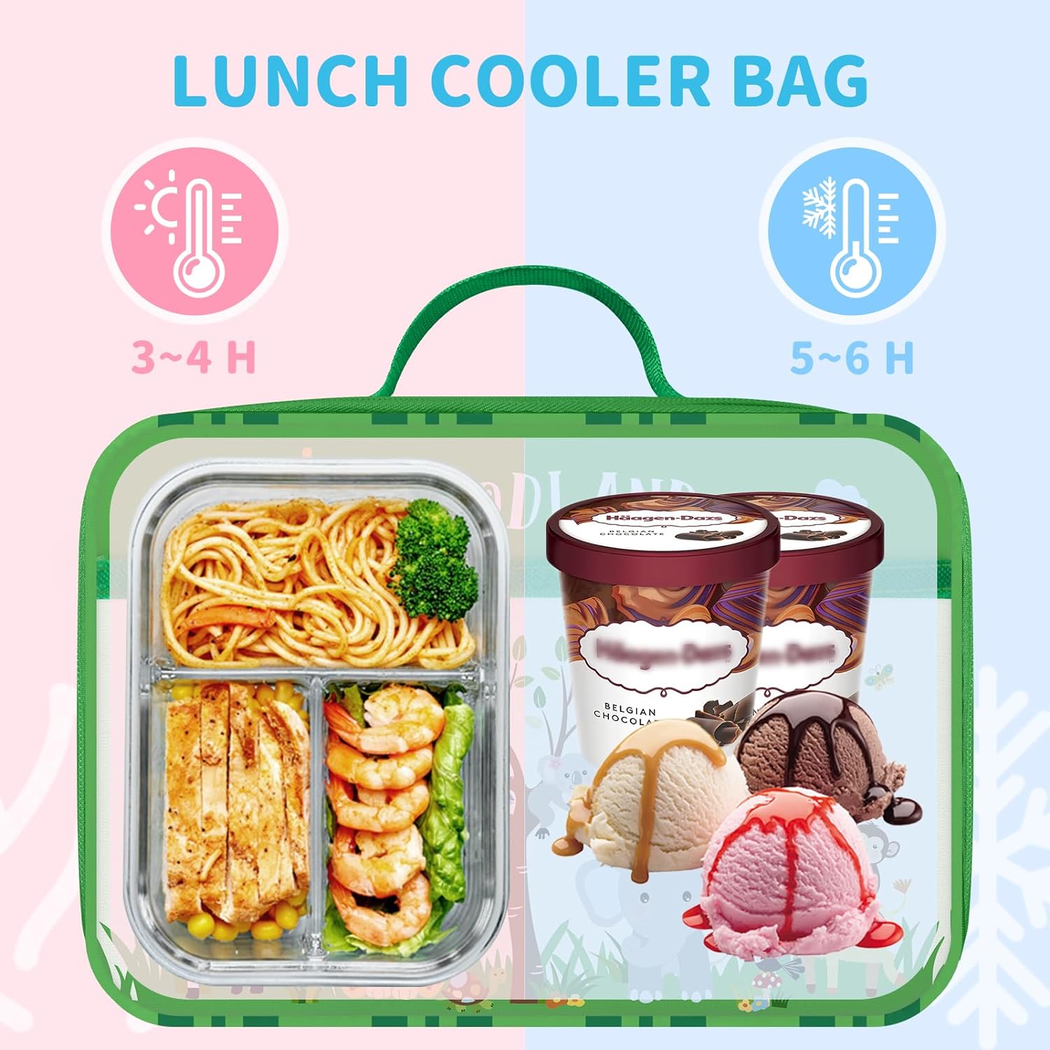 Lonchera Aislada Térmica Diseño Jirafa Y León