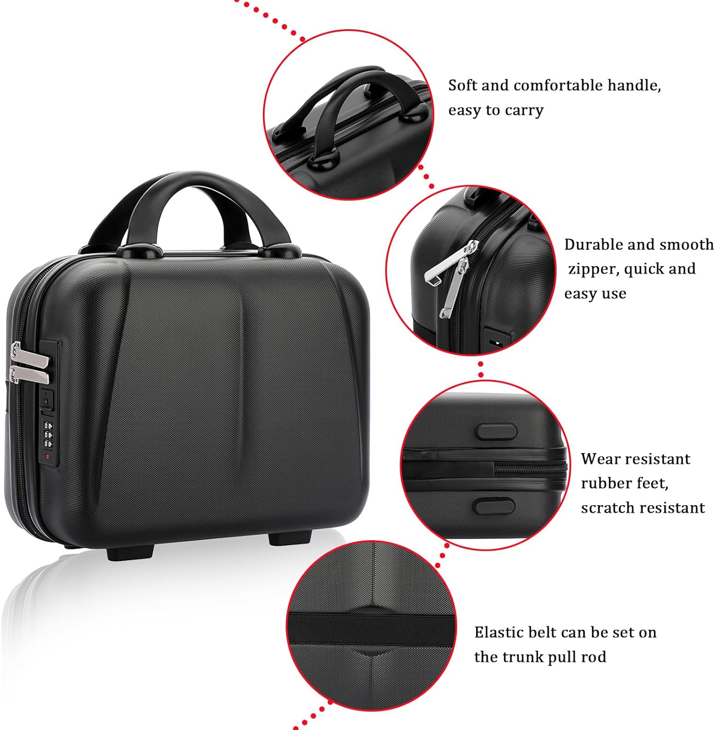 Maleta De Maquillaje Rígida Portatil Y Segura