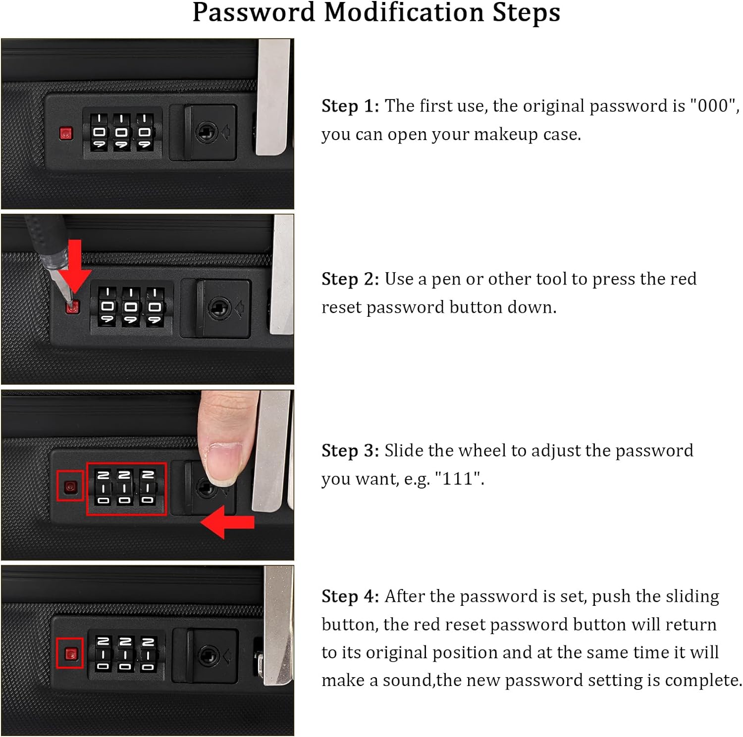 Maleta De Maquillaje Rígida Portatil Y Segura