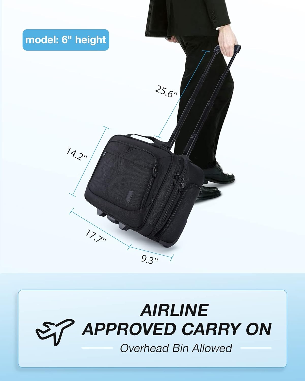 Bolso De Computadora Portátil Con Ruedas 17.3