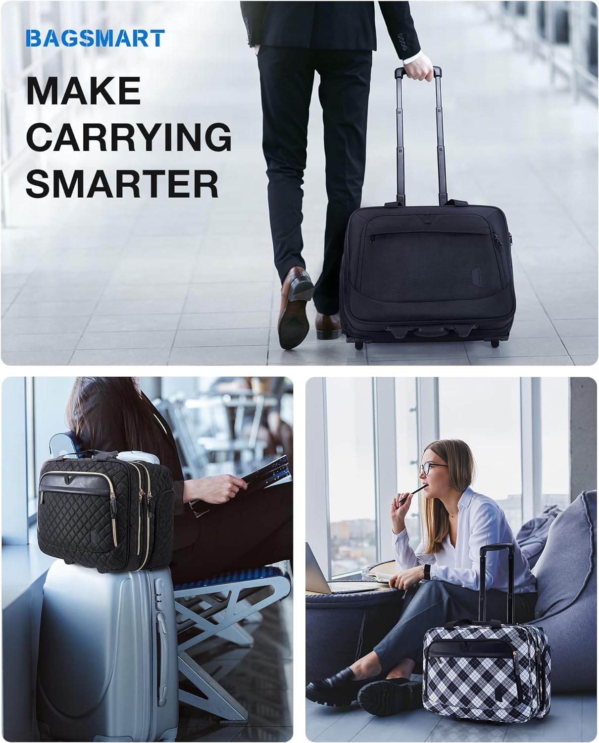 Bolso De Computadora Portátil Con Ruedas 17.3