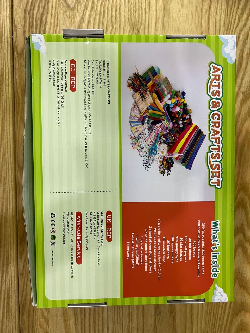 Kit De Manualidad Infantil X 2000 Piezas Arte