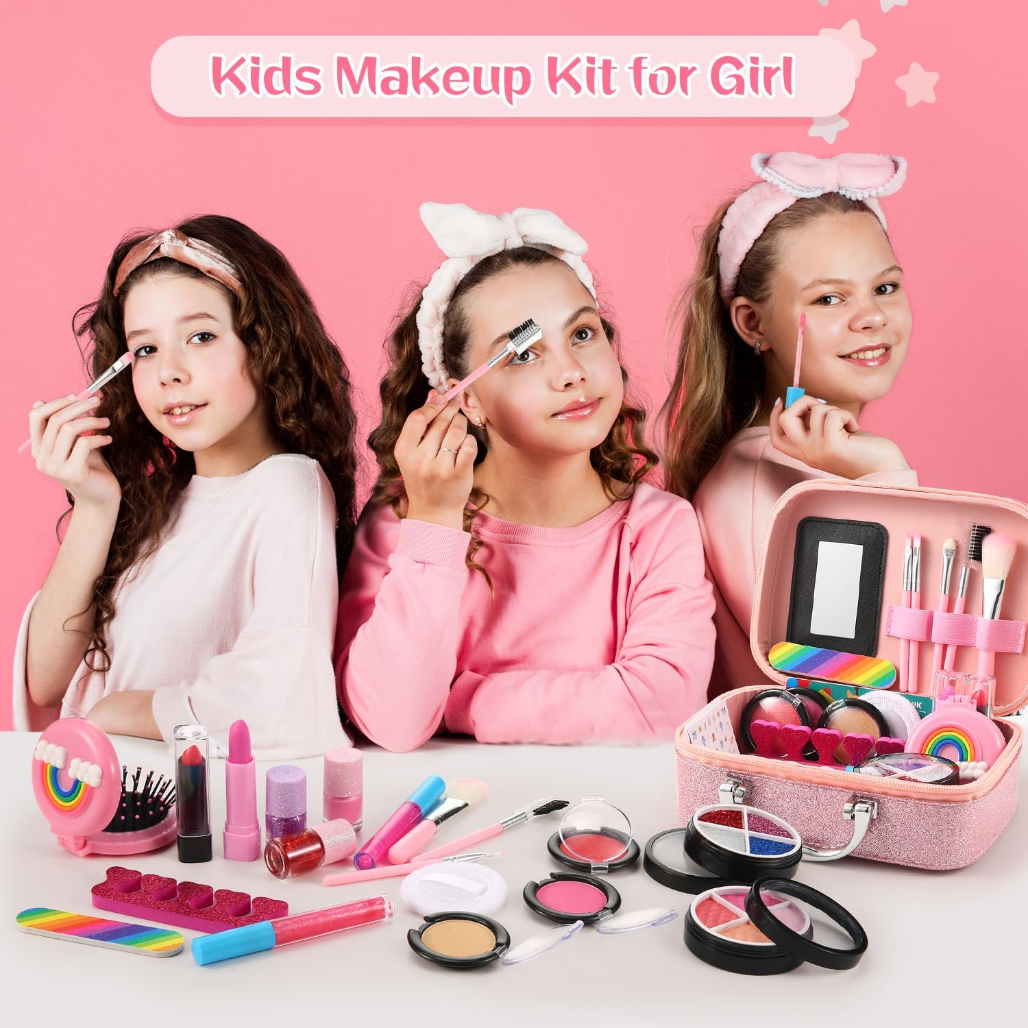 Kit De Maquillaje Infantil Lavable Real No tóxico