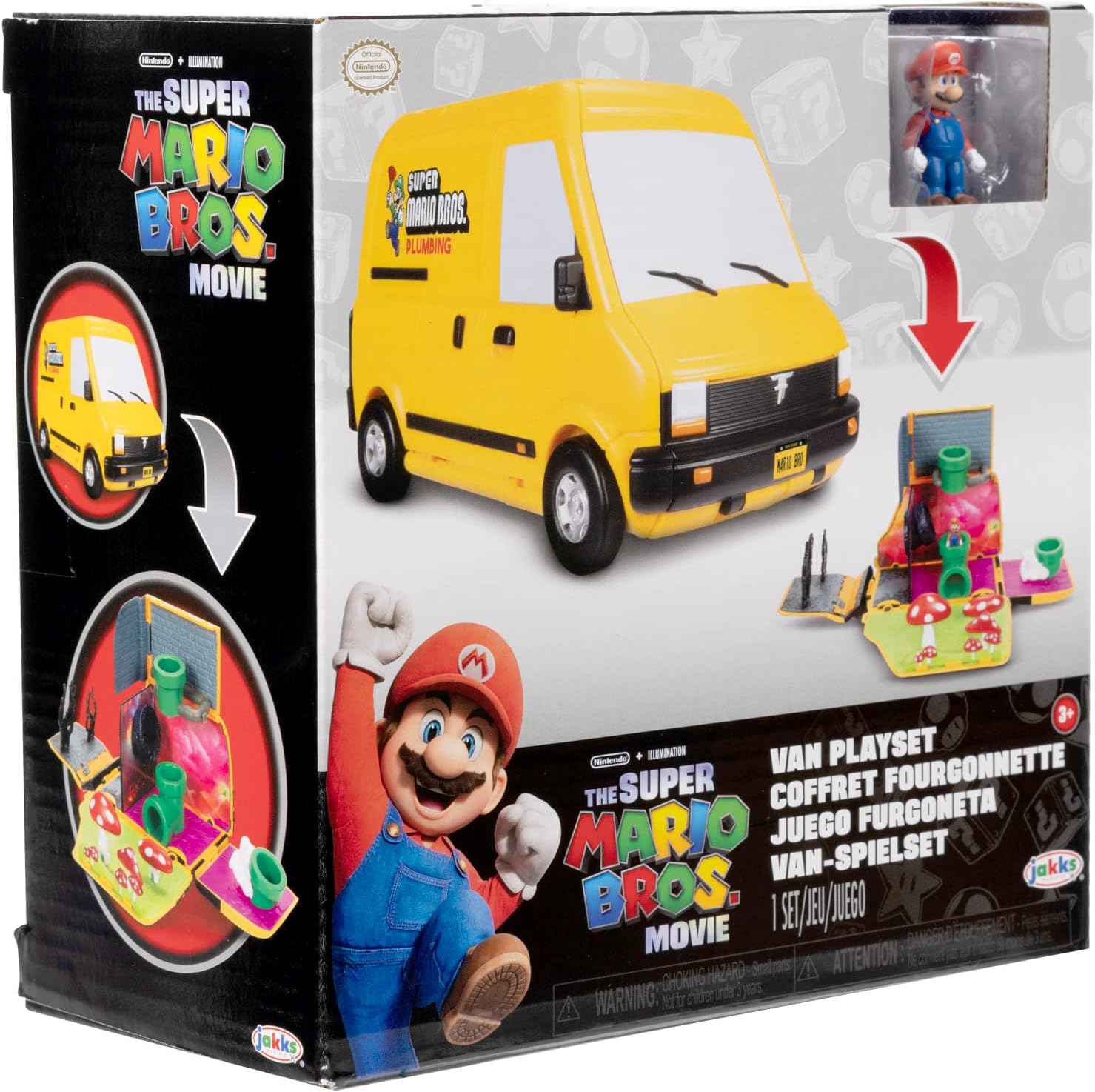 Camion Casa De Mario Bross Van Y Figura Mario