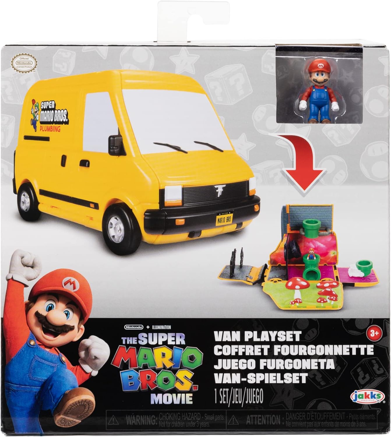 Camion Casa De Mario Bross Van Y Figura Mario