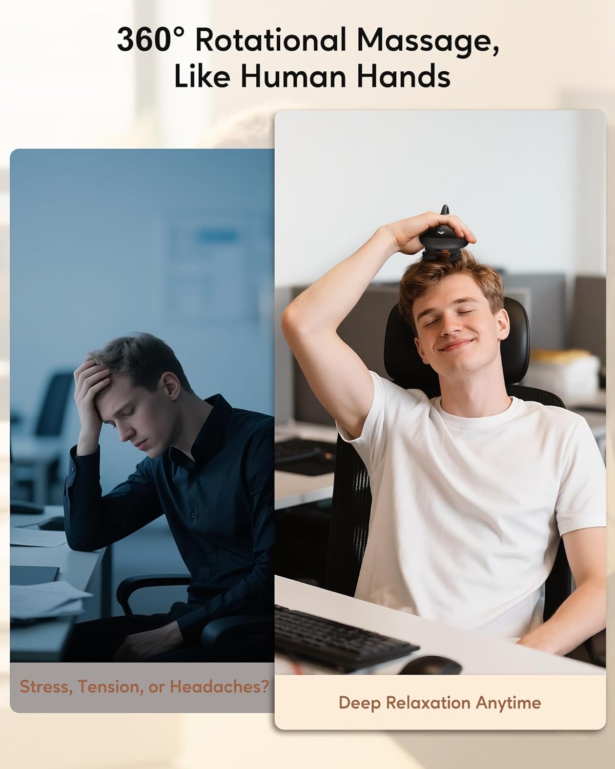 Masajeador Eléctrico 6 En 1 para Cuero Cabelludo