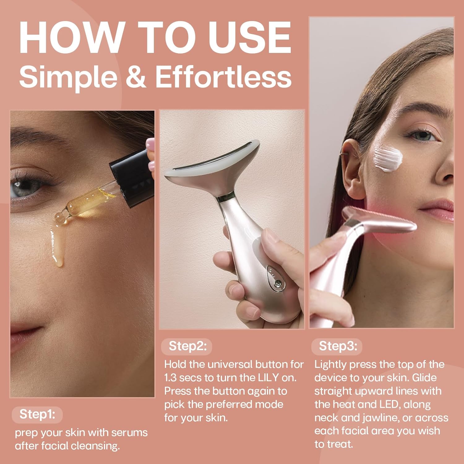 Masajeador Facial Para Rejuvenecimiento 3 En 1