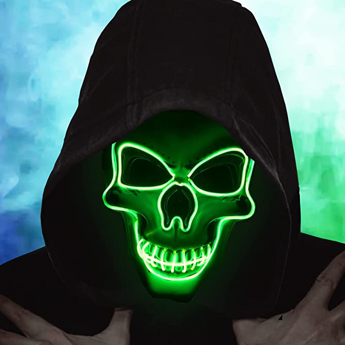 Máscara De Purga Halloween Máscara Terror Led