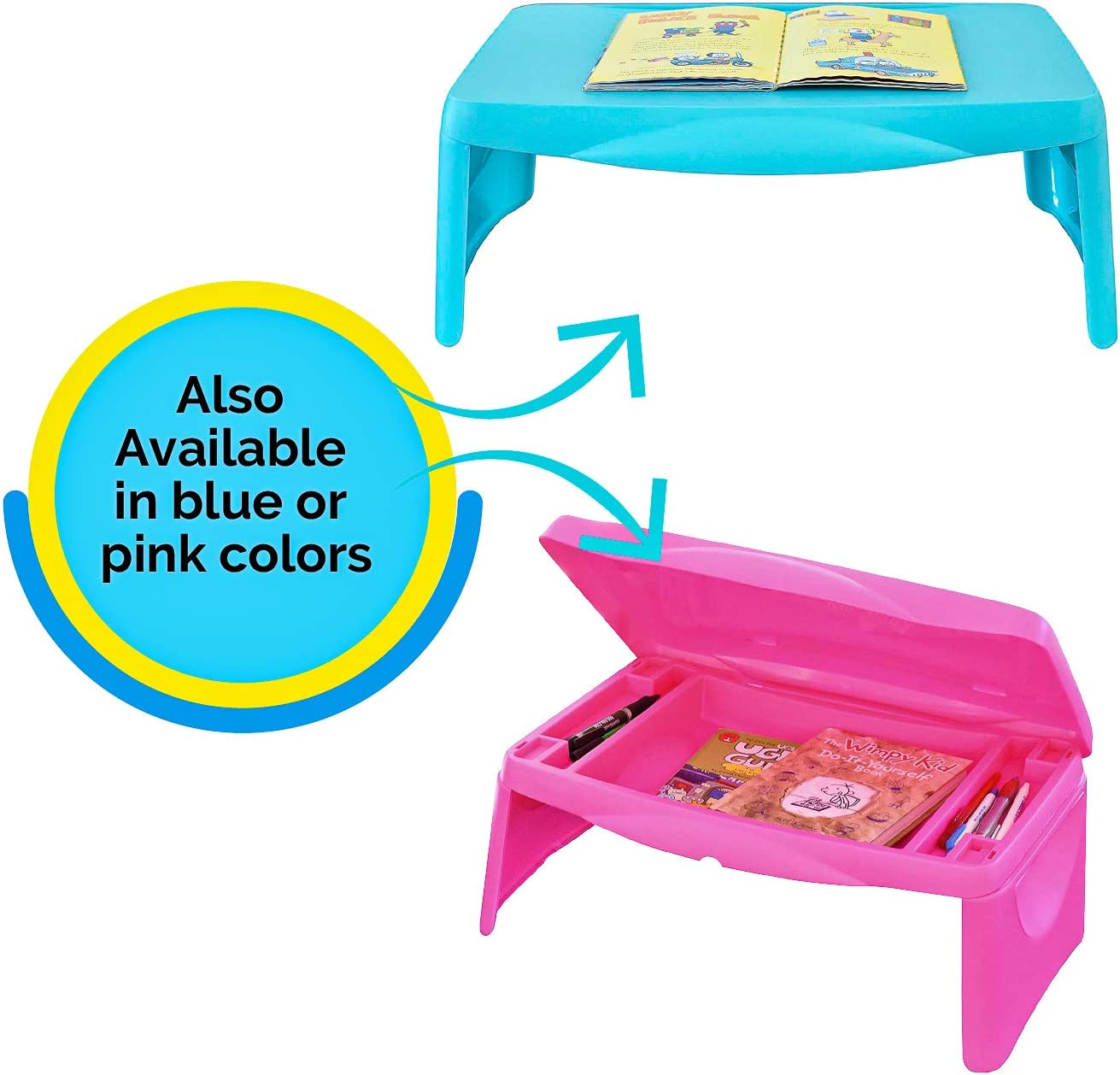 Mesita Plegable Con Almacenamiento Portátil