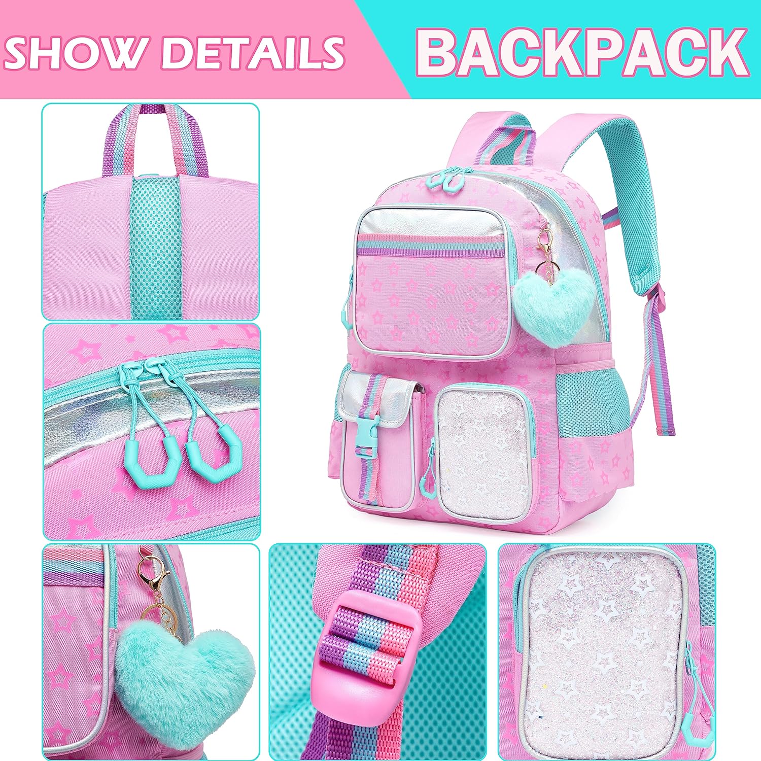 Mochila Escolar Con Lonchera Y Cartuchera Grande