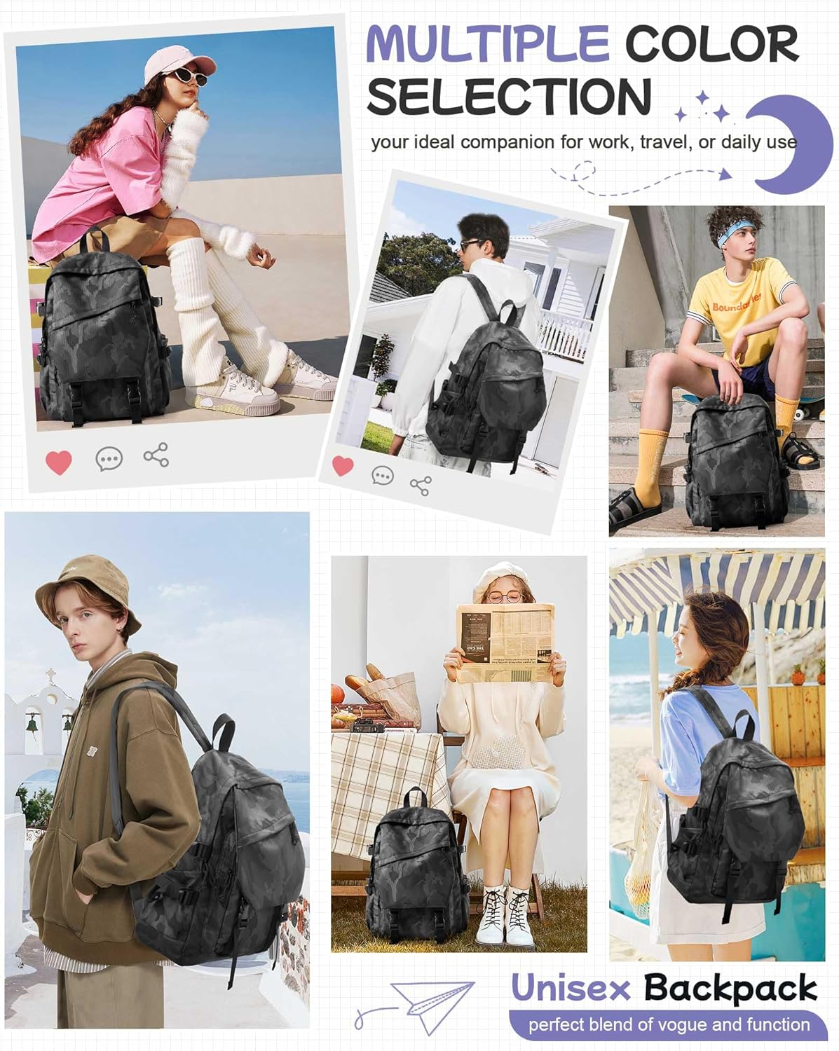 Mochila Moderna Multifuncional Para Laptop