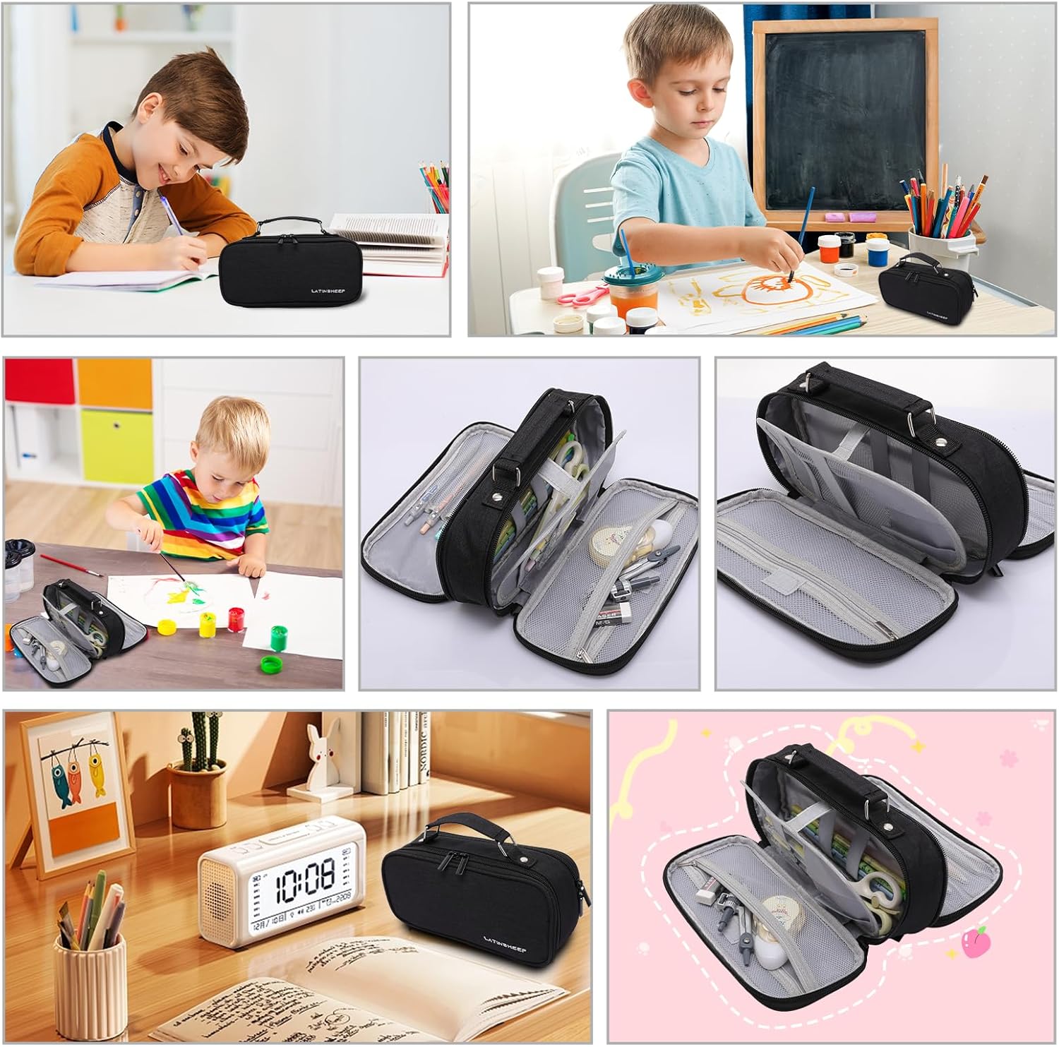 Mochila Y Cartuchera Ligera De Gran Capacidad