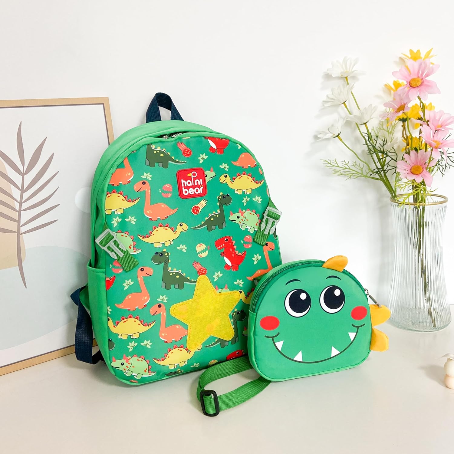 Mochila Dinosaurio Infantil Correa Ajustable