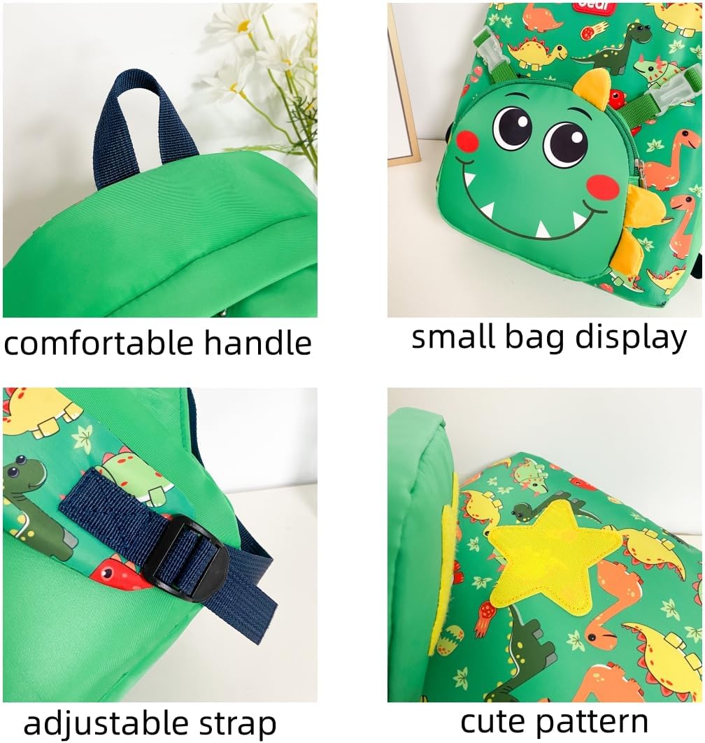 Mochila Dinosaurio Infantil Correa Ajustable