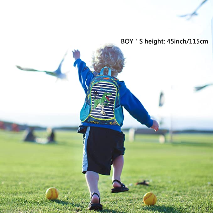 Mochila Infantil Dinosaurio De Lentejuelas 34cm