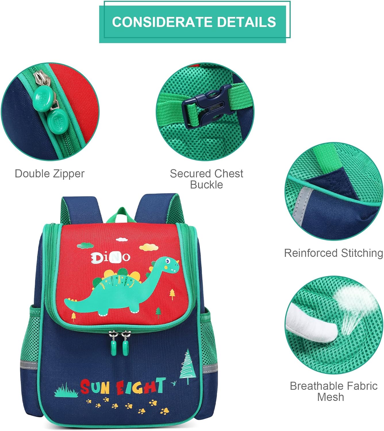 Mochila De Dinosaurios Para Jardin De Infantes