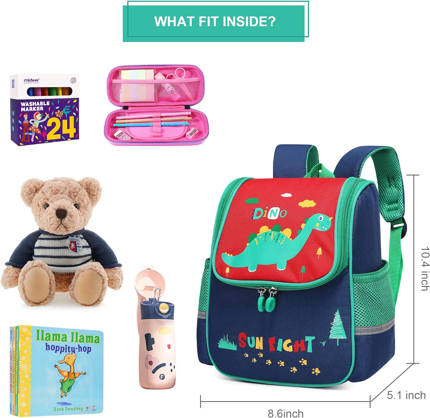 Mochila De Dinosaurios Para Jardin De Infantes