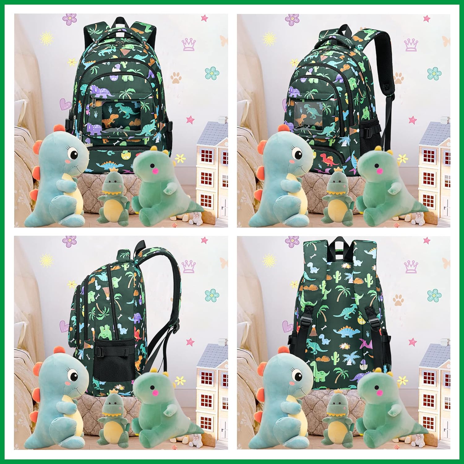 Mochila Dinosaurio Gran Capacidad Y Comodidad