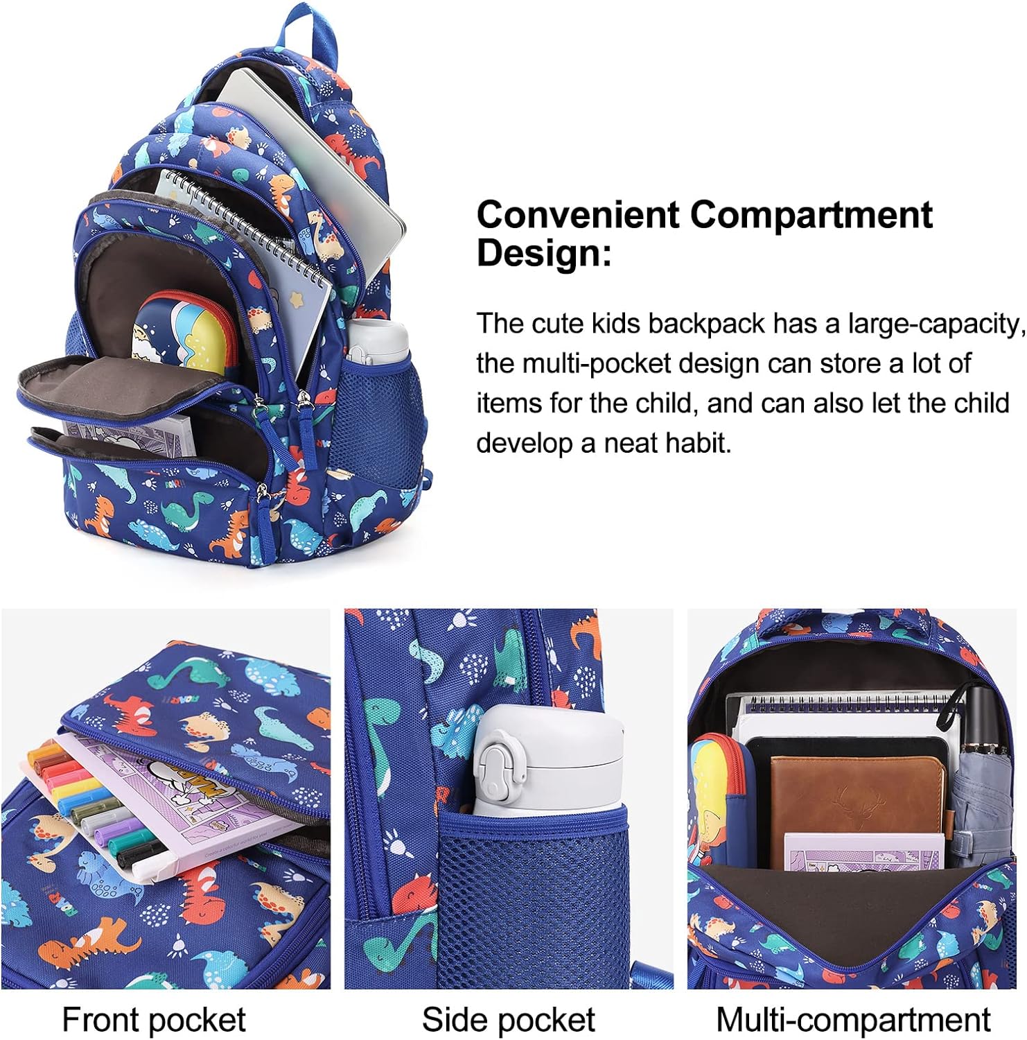 Mochila Infantil Varios Diseños Gran Capacidad